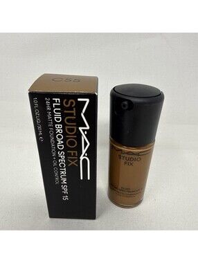 MAC Studio Fix Fluid Broad Spectrum SPF 15 24 Hr Matte Foundation1 oz C55 CJ1